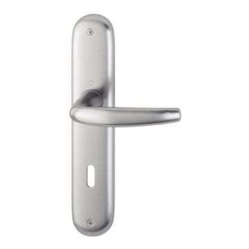 HOPPE Atlanta Langschild-Garnitur 1530/273P  - F1 Aluminium Natur - Ovalbart
