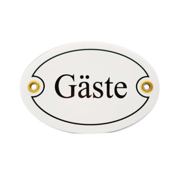 Münder-Email Türschild - Gäste