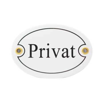 Münder-Email Türschild - Privat