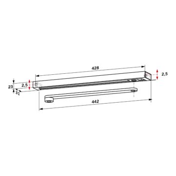 DORMA Gleitschiene G-N f&uuml;r TS 91/92
