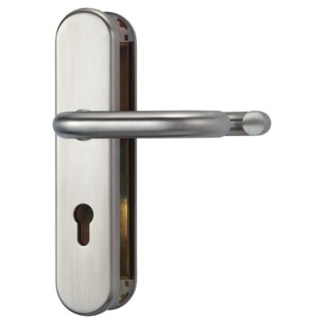 ABUS Schutzbeschlag KLT512-Klinke-Klinke-F1 Aluminium Natur