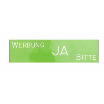 KNOBLOCH Namensschild-Einlage Werbung Ja/Nein