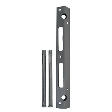 Winkel-Schließblech mit Mauerdübelveranker 250x25x25 - silber