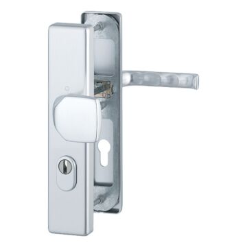 HOPPE London Schutzbeschlag mit Zylinder-Abdeckung SK2 - F1 Aluminium Natur - 72 mm
