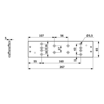 DORMA Montageplatte TS 91