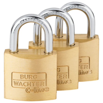 Burg Wächter Vorhangschloss-Set - Trio 222 30 SB