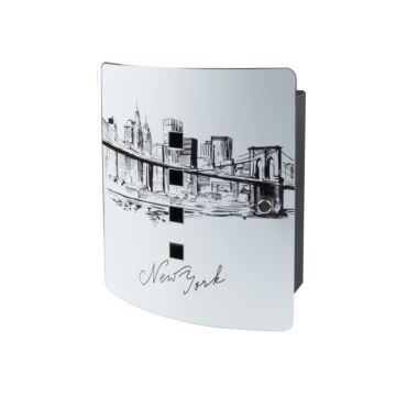 Burg Wächter Motiv Schlüsselbox Skyline NY