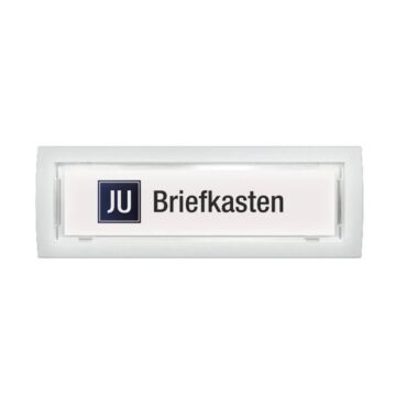 JU Klingeltaster mit Namensschild & LED-Beleuchtung