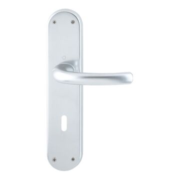 HOPPE Tôkyô Langschild-Renovationsgarnitur - F1 Aluminium Natur - Ovalbart
